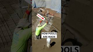 Spraying Gunite on Pool Walls Quick Demo poolconstruction [upl. by Timmy]