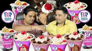 Baskin Robbins Sundae Review  Baskin Robbins Ice Cream India  Food Vlog India [upl. by Arraeis]