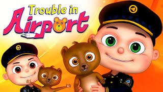 Trouble in The Airport Episode Zool Babies Series  Police And Thief Cartoon  Videogyan Kids Shows [upl. by Rotce]