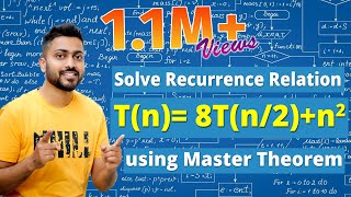 L26 Recurrence Relation  Tn 8Tn2  n2   Master Theorem  Example1  Algorithm [upl. by Ronica]