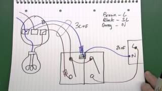 Lighting Circuits Part 3  Fans Motion Sensor Lights 3 Core amp Earth Cable [upl. by Yak]