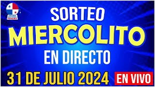 🔰🔰 EN VIVO SORTEO MIERCOLITO 31 de JULIO de 2024  Loteria Nacional de Panamá [upl. by Anitap976]