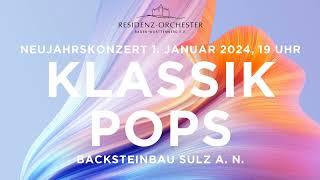 Trailer Neujahrskonzert 1 Januar 2024 1900 Uhr Stadthalle Sulz aN Backsteinbau [upl. by Olcott]