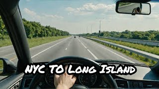 Scenic drive from Queens NYC to Long Island in 4K [upl. by Georgetta]