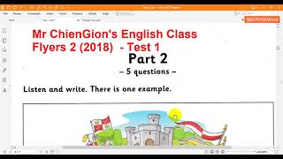 Cambridge English Flyers 2 2018 Listening Test 1 Full [upl. by Azeria]