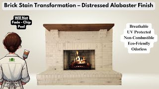 Brick Stain Transformation – Distressed Alabaster Finish using Mineral Stains [upl. by Larok]