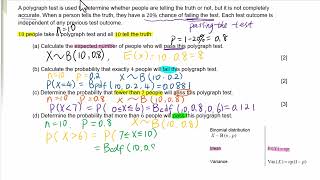 Topic 4 Review for Binomial Distribution 1 [upl. by Edurtreg]