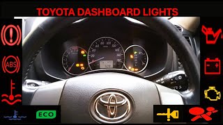 Toyota Dashboard Lights Meaning [upl. by Vladimir]