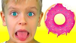 Do you like broccoli ice cream song  nursery rhymes and kids songs  Dima Family Show [upl. by Desdamona]