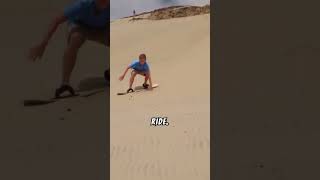 Sandboarding in Peru Desert travel traveldestinations travelinspiration [upl. by Bihas14]