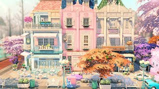 Charming Street 🌸 The Sims 4  Speed Build NO CC [upl. by Eicnarf]