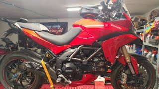 Ducati Multistrada 1200 wymiana pasków rozrządu regulacja zaworów serwis Desmo pełen przegląd [upl. by Yntirb]