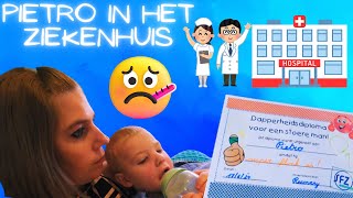 Pietro even onder narcose voor zijn trommelvliesbuisjes 🏥 [upl. by Sudnak625]