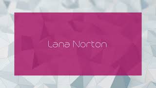 Lana Norton  appearance [upl. by Chin]