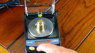 MyWeigh Gempro250 calibration [upl. by Inail]