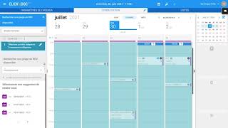 Rechercher une plages de RDV disponible dans CLICKDOCPRO [upl. by Uund18]