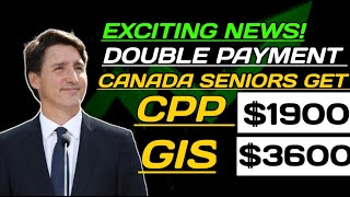 Get Your Double Boosted Payments From CRA GIS amp CPP 19003600 This Month  One Time Payment [upl. by Enaj772]