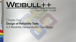 Weibull 89 Quick Start Guide Chapter 42 Reliability Demonstration Test Design [upl. by Anse539]