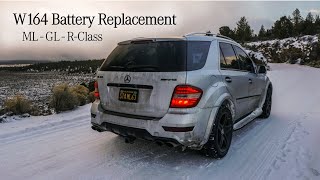 Mercedes MLGLR Battery Change  Simple DIY  W164W251 [upl. by Abdella110]