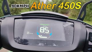 Ather 450S electric bike top speed 90kmphather ebike [upl. by Orabel]