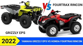 2022 YAMAHA GRIZZLY EPS VS 2022 HONDA FOURTRAX RINCON [upl. by Nitsur]