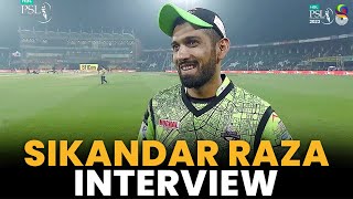 Sikandar Raza Interview  Lahore Qalandars vs Peshawar Zalmi  Match 15  HBL PSL 8  MI2A [upl. by Naylor892]