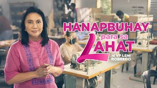 Plano ni VP Leni Robredo Hanapbuhay Para Sa Lahat [upl. by Notsecnirp]