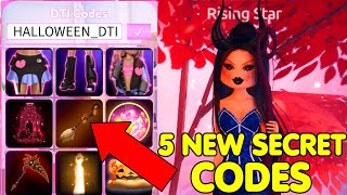 HOW TO GET ALL 5 NEW SECRET CODES AND FREE VIP IN DRESS TO IMPRESS [upl. by Bab705]