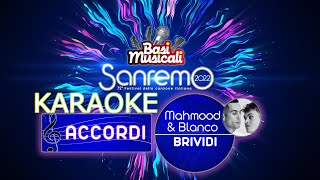 Brividi  Mahmood e Blanco ACCORDI  Piano KARAOKE [upl. by Olia771]