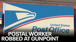 Female letter carrier robbed at gunpoint at Addison apartment complex [upl. by Nogas]