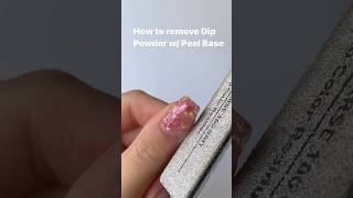 Easy dip powder removal with peel base💅🏼 peeloff removenails dippowder diynails nails [upl. by Arthur736]