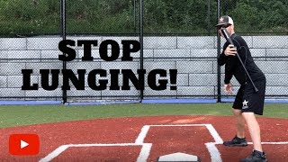 How to Stop Lunging in your Baseball Swing [upl. by Azer]