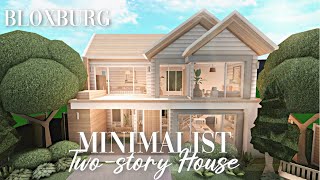 Roblox Bloxburg  Minimalist Roleplay House  Minami Oroi [upl. by Aleafar]