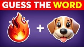 Guess the WORD by Emoji 🤔 101 Words  Emoji Quiz [upl. by Nycila680]