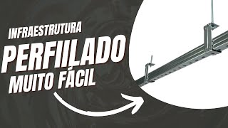 Como instalar perfilados simples e fácil viva de elétrica [upl. by Newol]