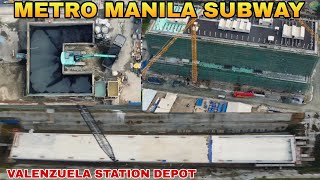 LATEST UPDATEMETRO MANILA SUBWAY VALENZUELA STATION DEPOT UPDATE 09012024 [upl. by Ainessej]