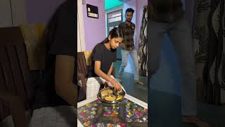 Konsi pooja ki thali lani thi😝😂 simrankrishnaduo comedy shorts [upl. by Taub821]