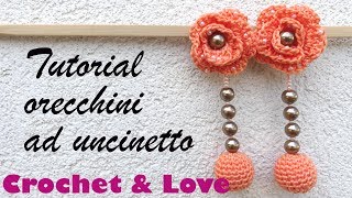 Tutorial orecchini ad uncinetto con perline sub Espanol [upl. by Nikoletta816]