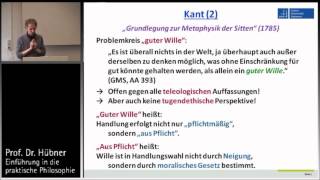 Praktische Philosophie 7b Deontologie  Kant 2 [upl. by Alejna515]