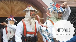 Mittenwald Maschkera 2020 Schellenrührer Unsinniger Donnerstag  Fasching in Bayern [upl. by Collier290]