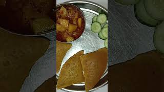 Puri bataka nu shaak recipe puri shaak [upl. by Enneyehs891]