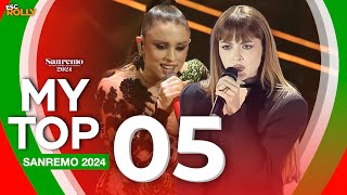 🇮🇹 Sanremo 2024  My Top 5 Italy Eurovision 2024 [upl. by Solegna]