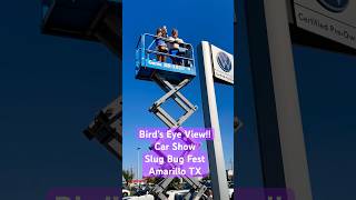 Nikki Gets HIGH Scissor Lift Beetlemania Car Show Amarillo shorts slugbug [upl. by Chrisy717]