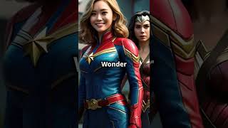 quotWonder Woman vs Captain Marvel An epic clash of titans 💥⚔️ quot shorts [upl. by Arraik206]