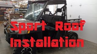 2013  2018 Polaris Ranger Full Size Sport Roof Installation [upl. by Jarlathus]