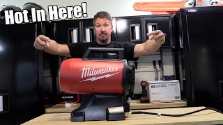 Milwaukee M18 Hybrid 70000 BTU Forced Air Propane Heater Review [upl. by Nylecaj]