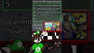 Guess the FNaF Song with Lyrics With Artlad fnaf shorts fivenightsatfreddys [upl. by Anat]