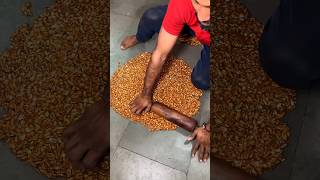 Unhygienic mungfali chikki 🤮 shorts ytshorts viralshorts foodmaker making mungfali [upl. by Dar]