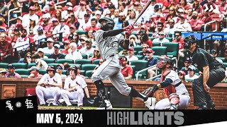 HIGHLIGHTS Bryan Ramos’ First Career RBI Helps Lift the White Sox Over Cardinals 5534 [upl. by Tiloine189]