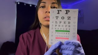 asmr eye exam roleplay 👁️👩‍⚕️ [upl. by Delwin]